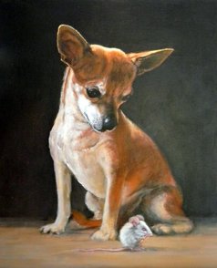 Chiwawa Dog Painting